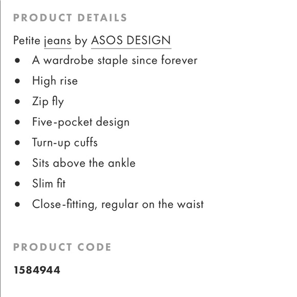 🆕 ASOS SLIM MOM JEANS - Picture 10 of 11